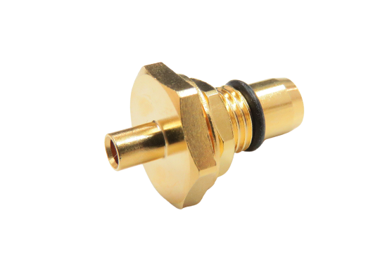 BMA ST.PLUG CONNECTOR BULKHEAD FOR .086/.085 SEMI RIGID CABLE