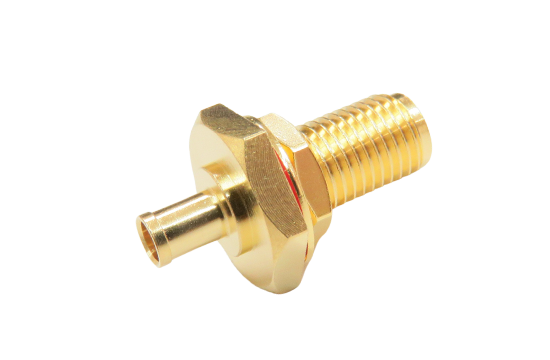 SMA ST. JACK CONNECTOR BULKHEAD CRIMP FOR 0.8mm CABLE