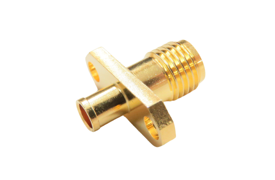 SMA ST. JACK CONNECTOR 2 HOLE FLANGE MOUNT CRIMP FOR 1.47mm CABLE