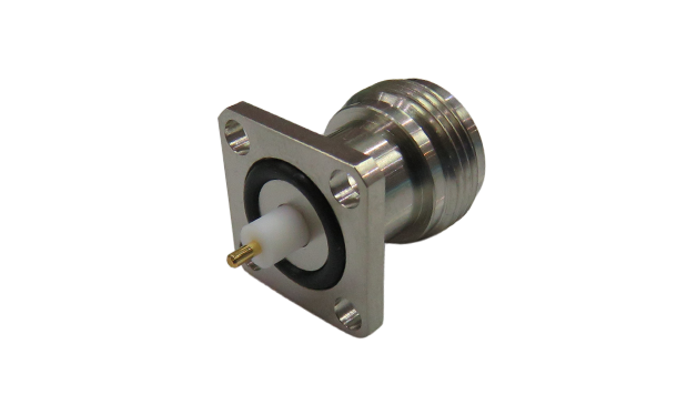 N ST. JACK CONNECTOR 4 HOLE FLANGE MOUNT FOR ø.050  POST CONTACT