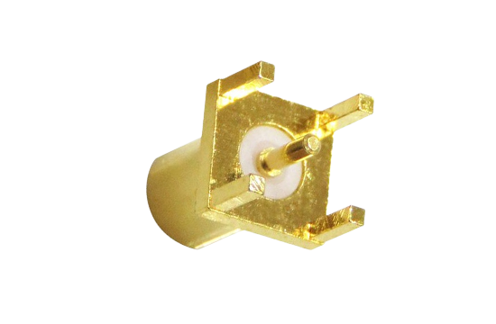 MCX ST. JACK CONNECTOR PCB THRU HOLE MOUNT FOR Ø.037 POST CONTACT
