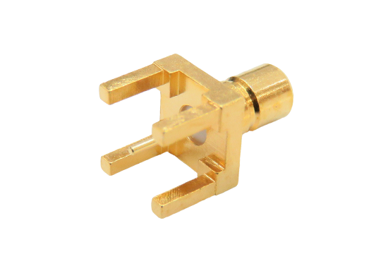 SMB ST. JACK CONNECTOR PCB THRU HOLE MOUNT FOR ø .020  POST CONTACT