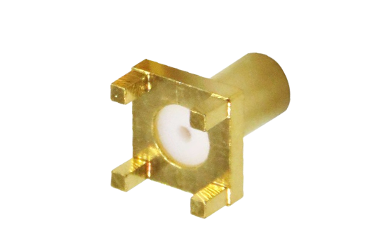 SMB ST. JACK CONNECTOR PCB THRU HOLE MOUNT FOR ø .036  POST CONTACT