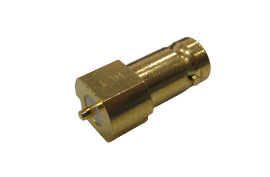 BNC ST JACK CONNECTOR PCB EDGE MOUNT FOR ø.075  POST CONTACT