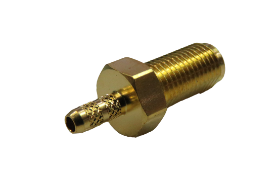RPSMA ST JACK CONNECTOR BULKHEAD CRIMP FOR RG-316/RG-174/RG-188/LMR-100/1.5D-2V 