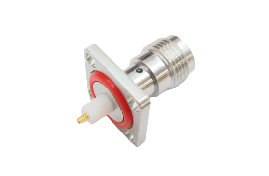 TNC母頭直式四孔法蘭連接器適用ø.050  POST CONTACT