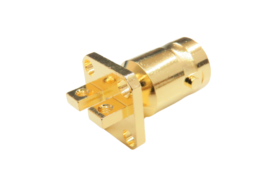 BNC ST. JACK CONNECTOR PCB EDGE LAUNCH FOR Ø.012 POST CONTACT