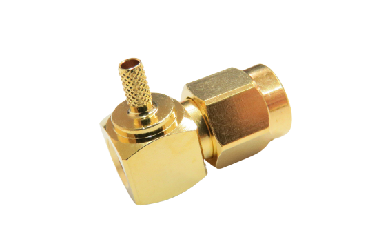 RPSMA R/A PLUG CONNECTOR CRIMP FOR RG- 316/RG-174/RG-188/LMR-100/1.5D-2V CABLE