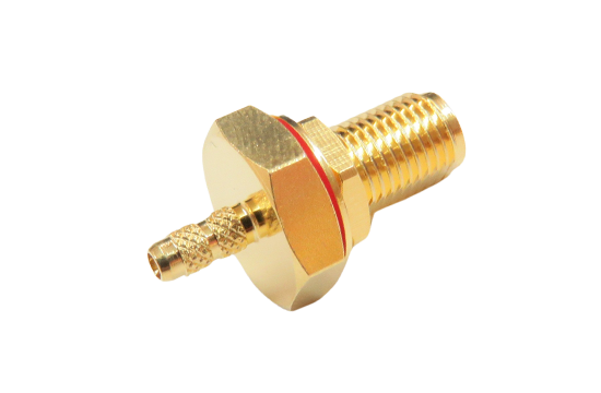 RPSMA ST. JACK CONNECTOR BULKHEAD CRIMP FOR RG-316/RG-174/RG-188/LMR-100/1.5D-2V CABLE