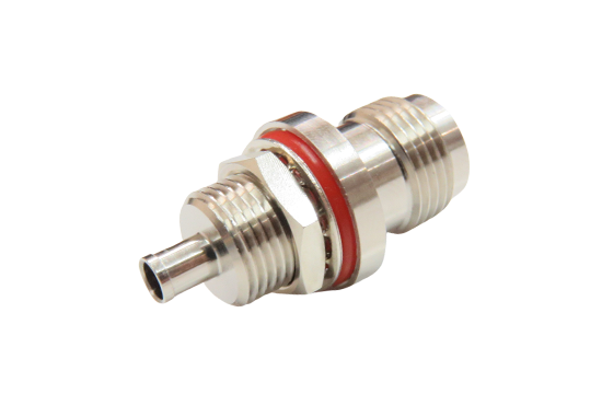 RPTNC ST. JACK CONNECTOR BULKHEAD CRIMP FOR 1.32mm CABLE