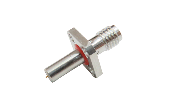 SSMA ST. JACK CONNECTOR 4 HOLE FLANGE MOUNT FOR Ø .013 POGO PIN POST CONTACT