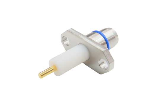 BMA ST. PLUG CONNECTOR 2 HOLE FLANGE MOUNT FOR ø .050  POST CONTACT