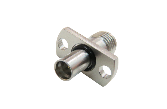 SMA ST. JACK TO SMP PLUG LIMITED DETENT 2 HOLE FLANGE MOUNT ADAPTER