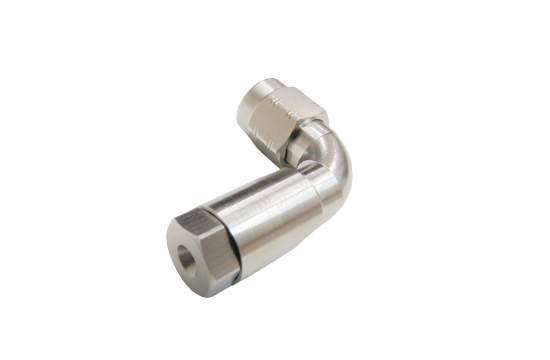 2.92mm RADIUS R/A PLUG CONNECTOR CLAMP FOR .086 /.085 SEMI RIGID CABLE