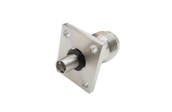 TNC JACK TO SMP PLUG 4 HOLE FLANGE MOUNT ADAPTER