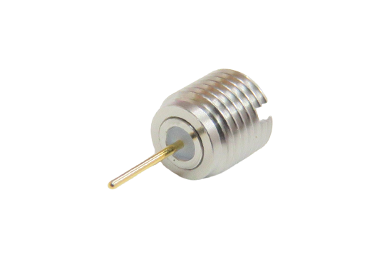 SMP ST. PLUG CONNECTOR FULL DETENT THREAD IN FOR ø.018 POST CONTACT
