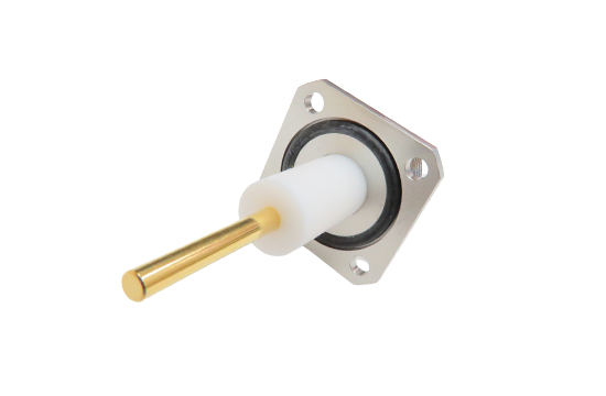 N ST. JACK CONNECTOR 4 HOLE FLANGE MOUNT FOR ø .120  POST CONTACT