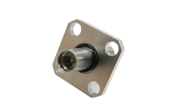 SMA ST. JACK TO SMP PLUG SMOOTH BORE 4 HOLE FLANGE MOUNT ADAPTER