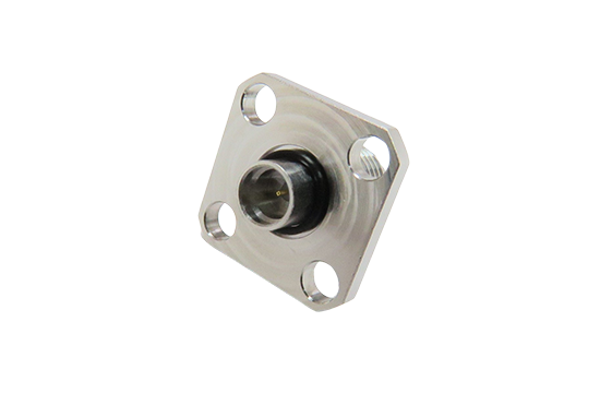 SMA直式母頭轉SMP四孔法蘭公頭轉接器