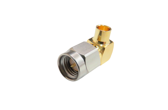 SMA公頭直角式焊接連接器適用 .141 半剛性電纜線