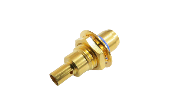 BMA ST. PLUG CONNECTOR BULKHEAD  FOR .085"/.086" SEMI RIGID CABLE