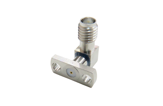 SSMA R/A JACK CONNECTOR 2 HOLE FLANGE MOUNT FOR SOCKET CONTACE