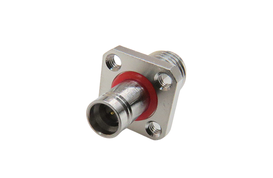 SMA ST. JACK TO SMP PLUG FULL DETENT 4 HOLE FLANGE MOUNT ADAPTER