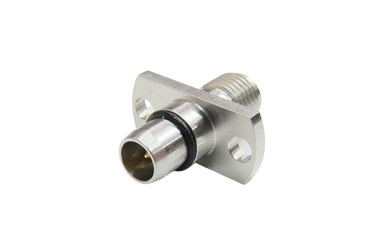 BMA ST. PLUG TO SMA JACK 2 HOLE FLANGE ADAPTER