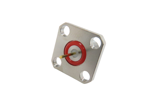 SMA ST. JACK CONNECTOR 4 HOLE FLANGE STRAIGHT TERMINAL WITH O-RING