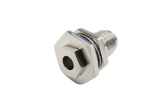 TNC ST. JACK CONNECTOR BULKHEAD FOR .141 SEMI RIGID CABLE