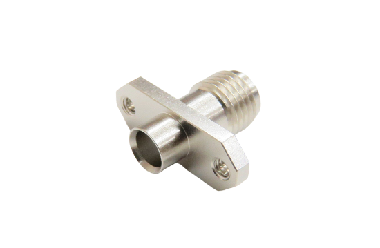 SMA ST. JACK CONNECTOR 2 HOLE FLANGE MOUNT SOLDER  FOR .141 SEMI-RIGID CABLE