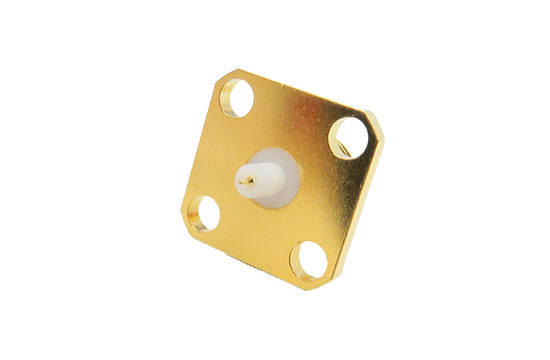 SMA ST. JACK CONNECTOR 4 HOLE FLANGE MOUNT(EPOXY) ø.010  POST CONTACT