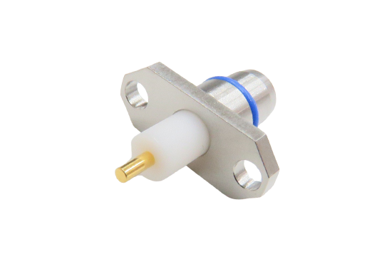 BMA ST. PLUG CONNECTOR 2 HOLE FLANGE MOUNT FOR ø.050  POST CONTACT