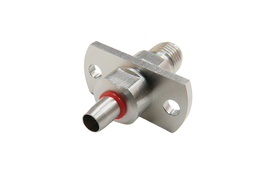BMAM ST. PLUG TO SMA JACK 2 HOLE FLANGE MOUNT ADAPTER
