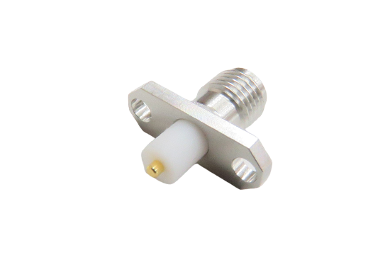 SMA ST. JACK CONNECTOR 2 HOLE FLANGE MOUNT FOR Ø.050 POST CONTACT