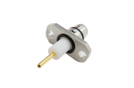 BMA ST. PLUG CONNECTOR 2 HOLE FLANGE MOUNT FOR ø.050  POST CONTACT